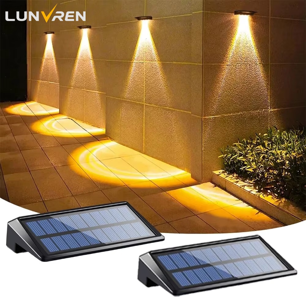 Post Cap Light - 2 Pack Solar Wall Lights 4