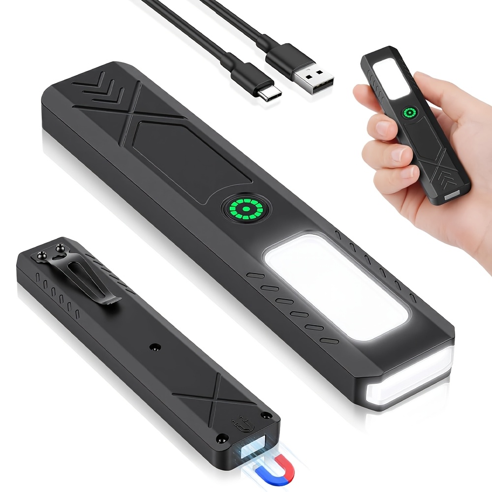 Zinc Outdoor Lighting - Rechargeable LED Handheld Flashlight 600LM Powerful