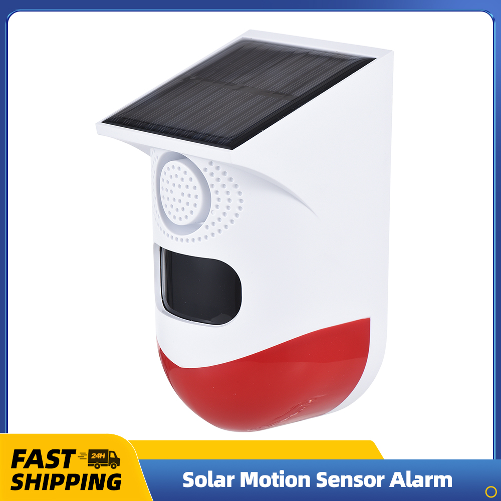 Outdoor Lighting Permanent - Solar Motion Sensor Alarm Outdoor 120dB
