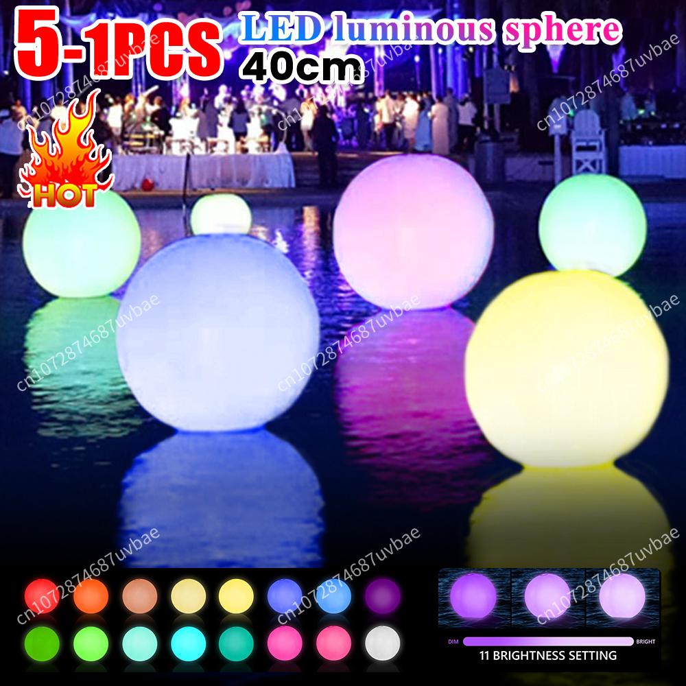 Outdoor Lighting Around Pool - Inflatable Pool Beach Ball 16 Colors