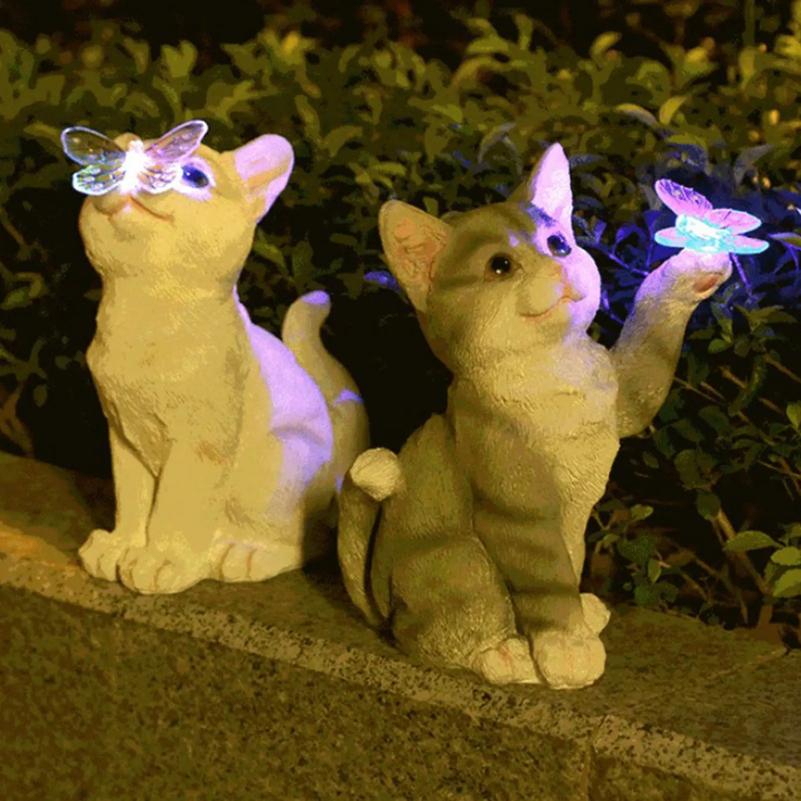 Outdoor Lighting Company - Outdoor Cat Sculpture Figurine Pendant Garden