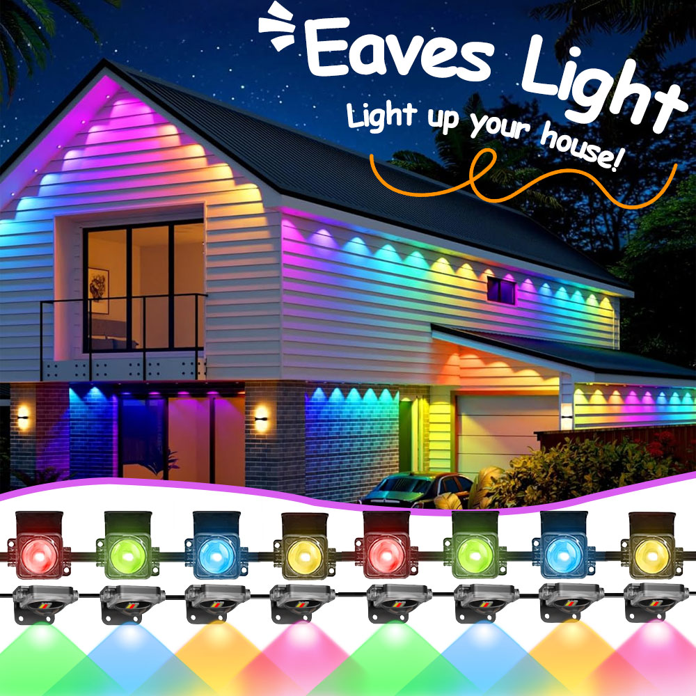 Outdoor Lighting Permanent - Permanent Outdoor Eaves Lights for Garden