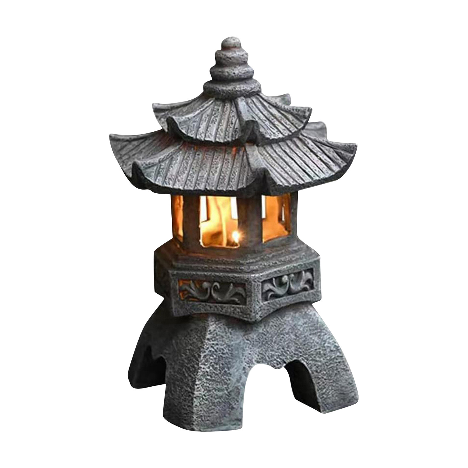 Pagoda Statues Outdoor Solar P - огляд і ціна Outdoor Lighting Architectural