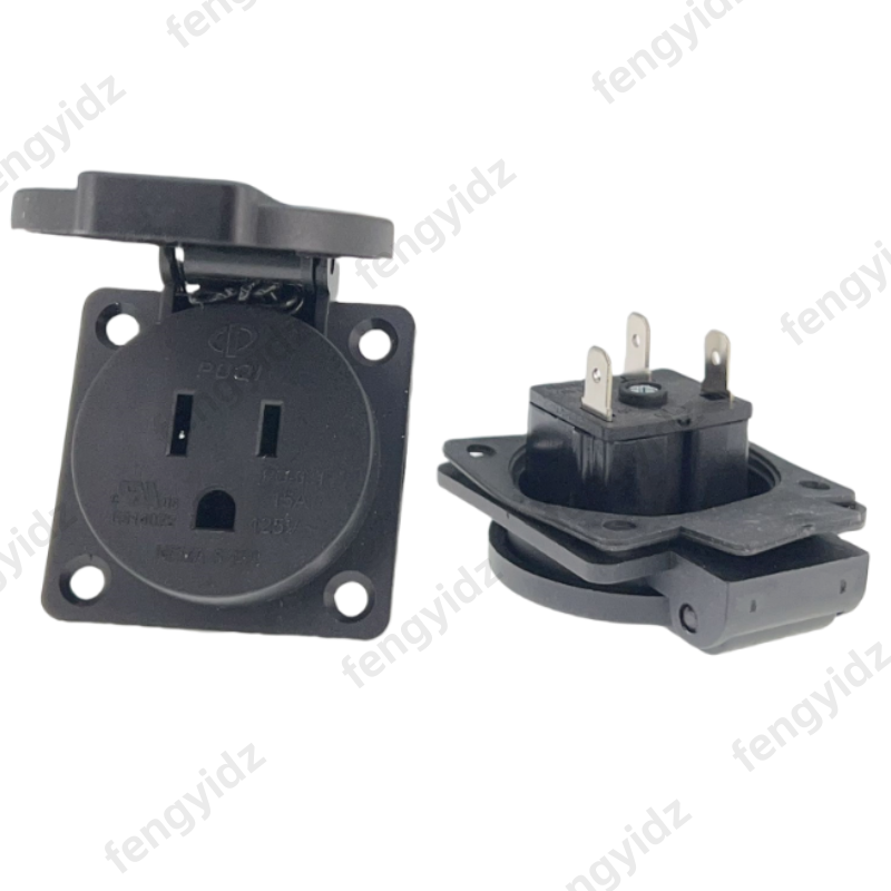 Black 125V 15A 20A IP44 CE Ame - огляд і ціна Outdoor Lighting Japan