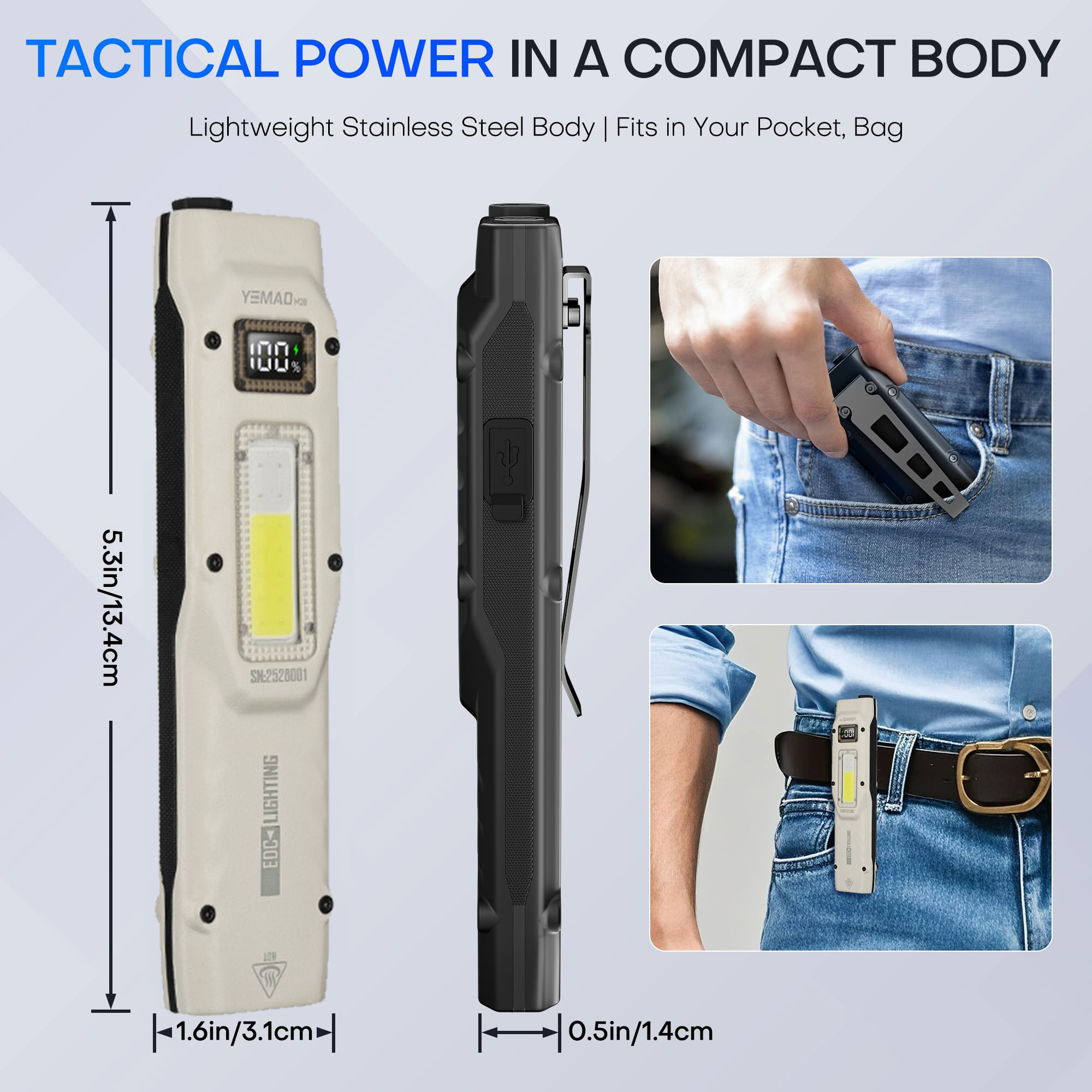 Portable 880LM YEMAO M28 Ultra - огляд і ціна Zinc Outdoor Lighting