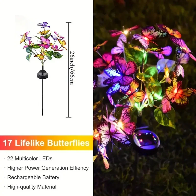 Solar LED Butterfly Garden Lig - огляд і ціна Outdoor Lighting Company