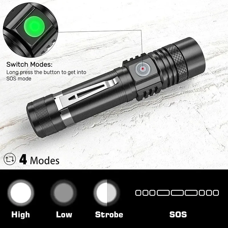 Rechargeable T6 Handheld Flash - огляд і ціна Zinc Outdoor Lighting