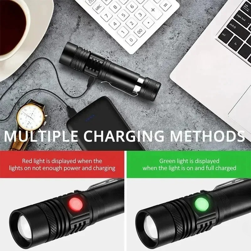 Rechargeable T6 Handheld Flash - огляд і ціна Zinc Outdoor Lighting