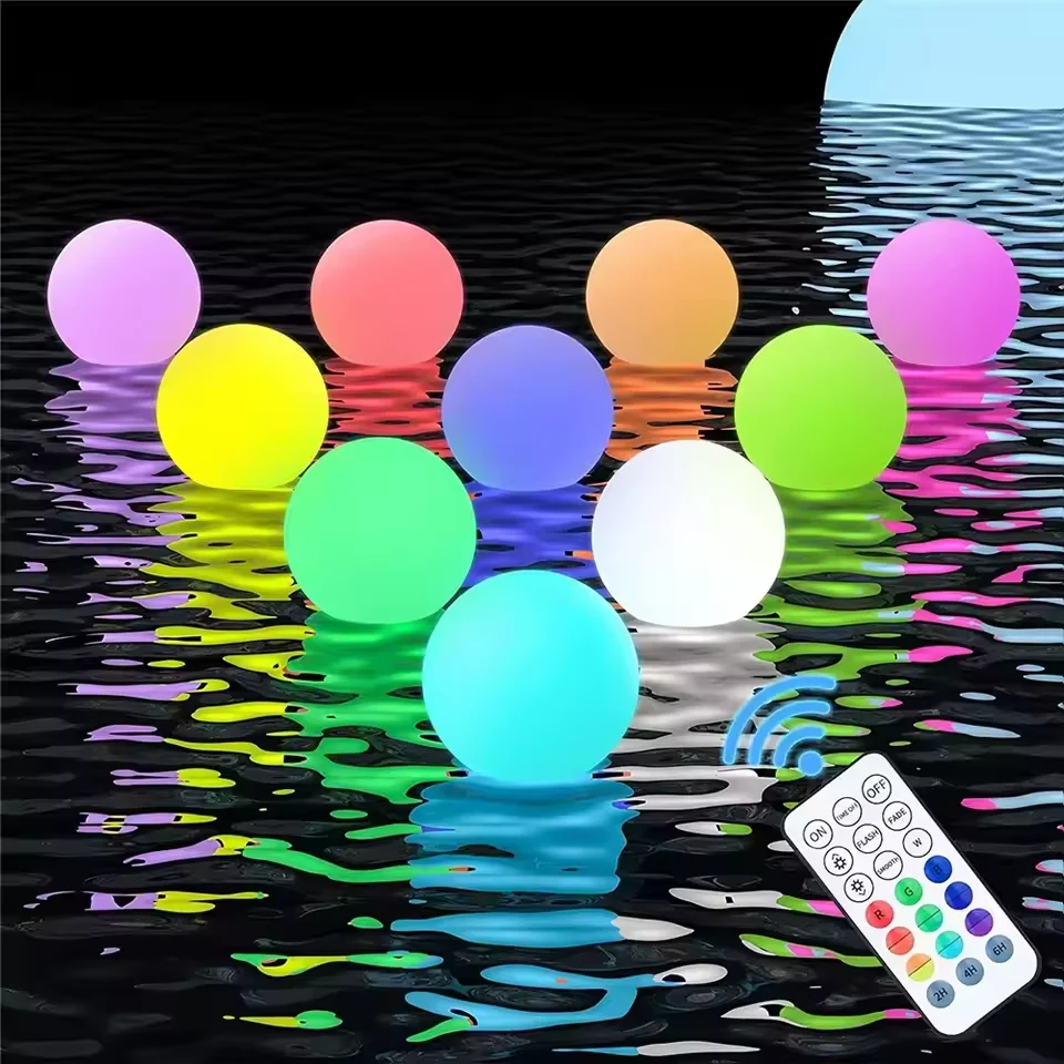 1-5PCS Floating Pool Lights wi - огляд і ціна Outdoor Lighting Around Pool