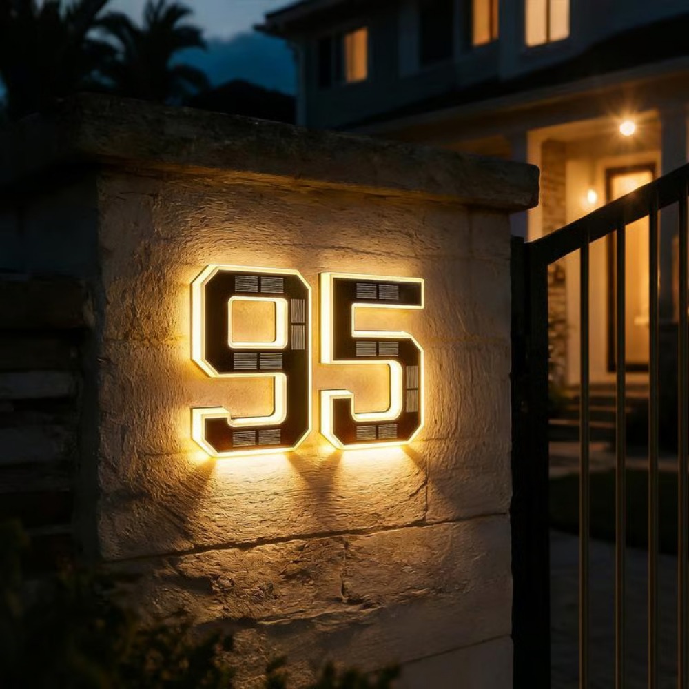 New Solar Address Sign LED Hou - огляд і ціна Outdoor Lighting Architectural