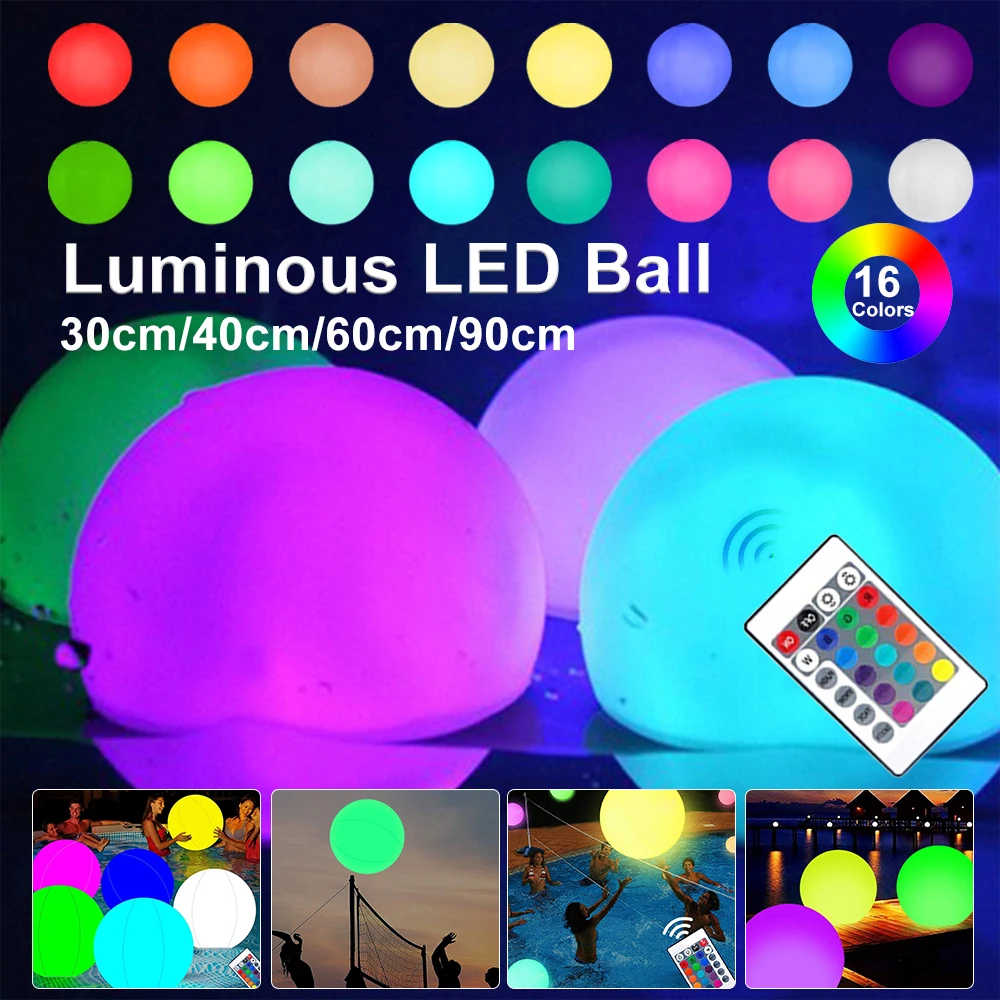 60/90cm Luminous LED Throwing  - огляд і ціна Outdoor Lighting Around Pool