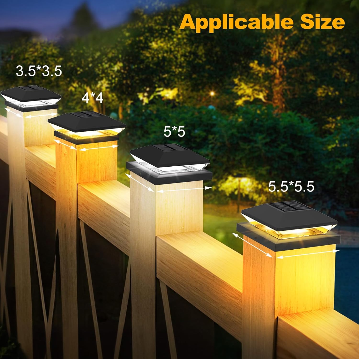 2/4pcs Solar Post Cap Light Ou - огляд і ціна Post Cap Light