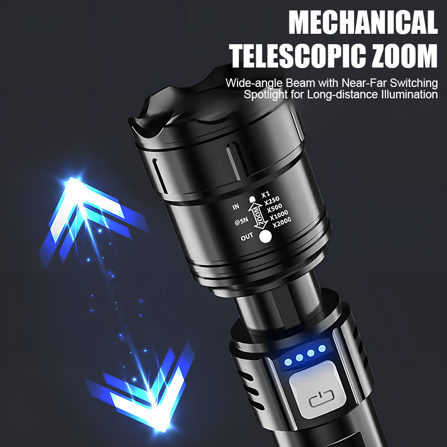 High Power P50 LED Flashlight  - огляд і ціна Zinc Outdoor Lighting