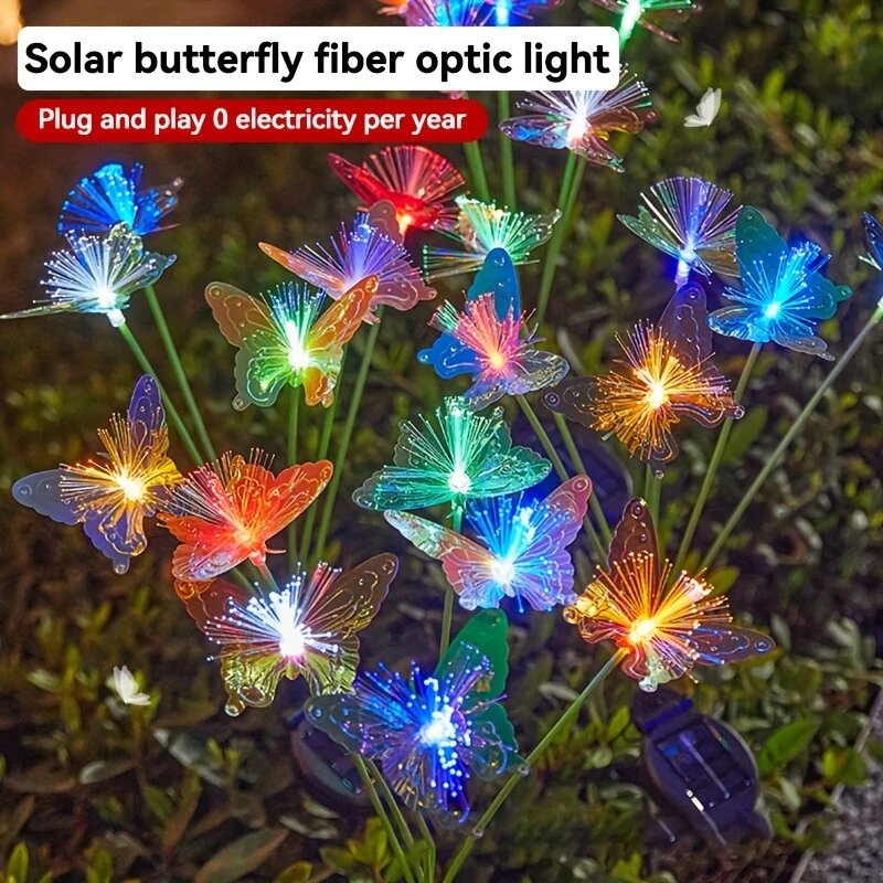 1PC 6-Head LED Solar Fiber Opt - огляд і ціна Outdoor Lighting Yard Ideas