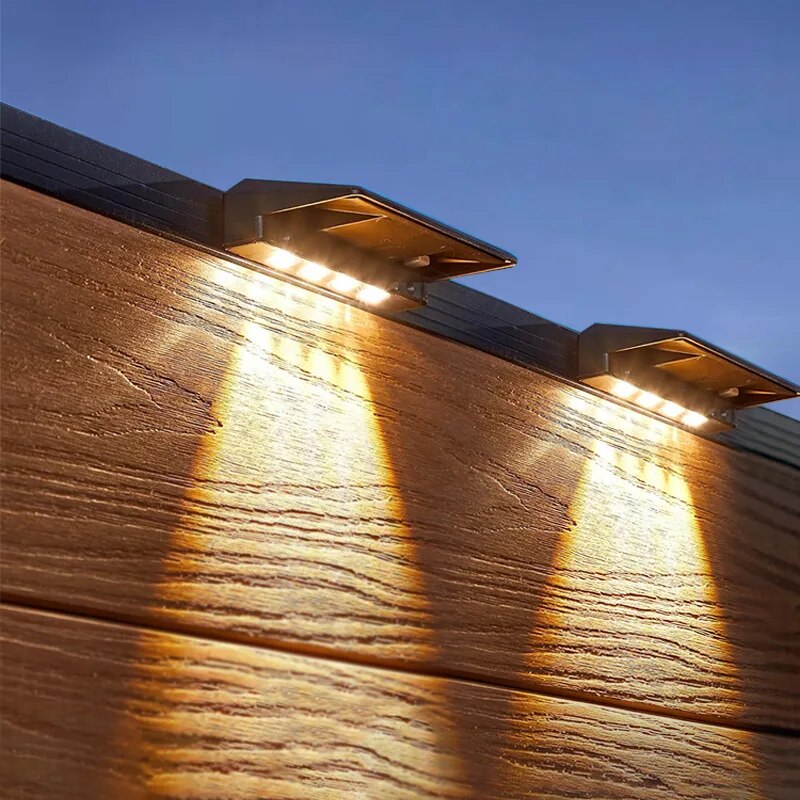 2 Pack Solar Wall Lights 4 LED - огляд і ціна Post Cap Light
