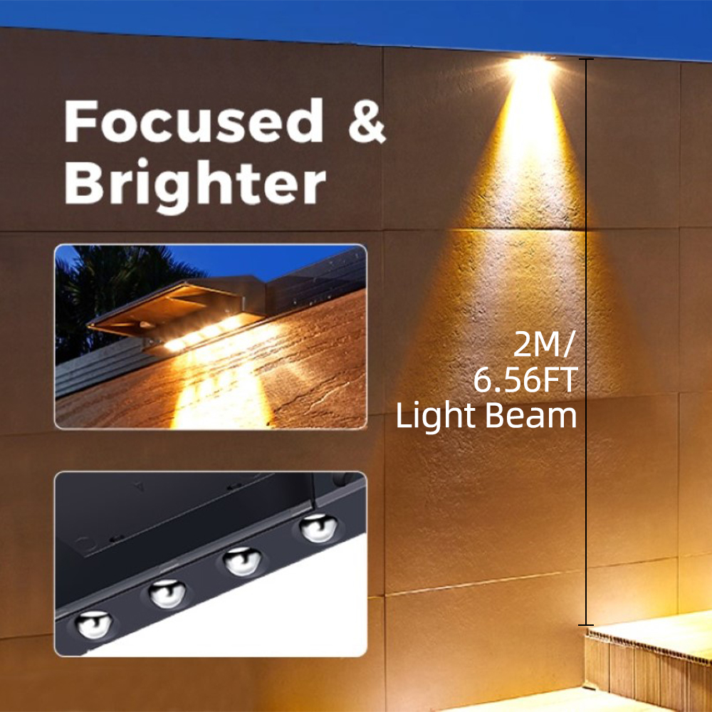 2 Pack Solar Wall Lights 4 LED - огляд і ціна Post Cap Light
