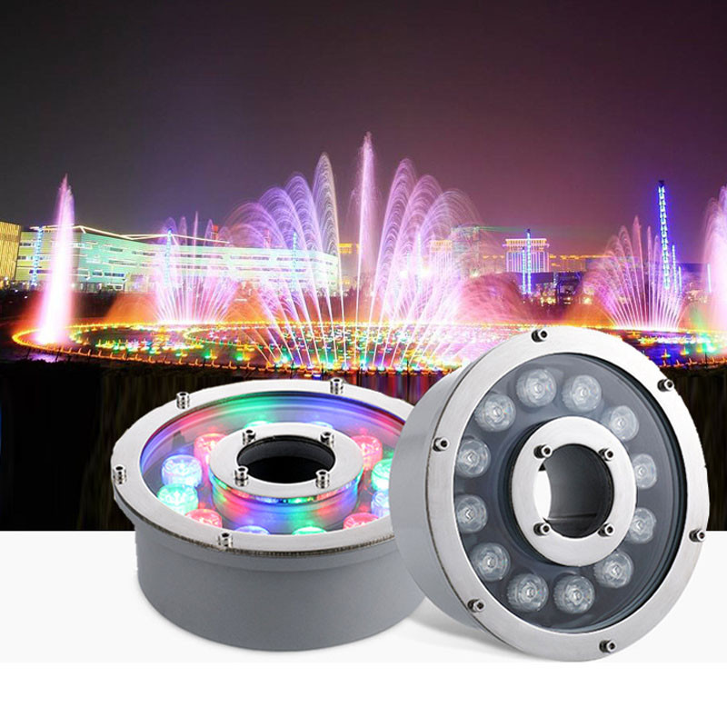RGB LED Fountain Lamps 12V 24V - огляд і ціна Outdoor Lighting Around Pool