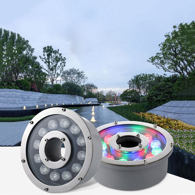 RGB LED Fountain Lamps 12V 24V - огляд і ціна Outdoor Lighting Around Pool