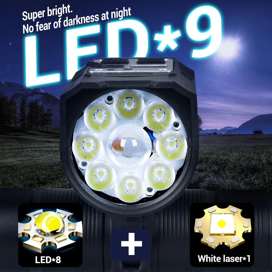 9 LED Bicycle Headlight USB Re - огляд і ціна Outdoor Lighting Permanent