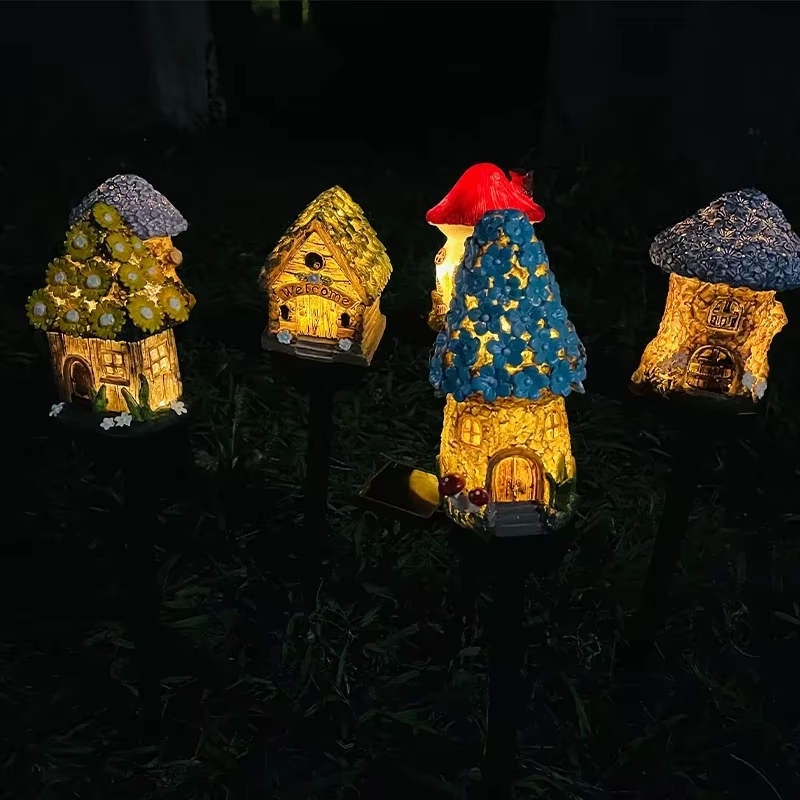 1pc Creative Solar Resin Mushr - огляд і ціна Outdoor Lighting Architectural