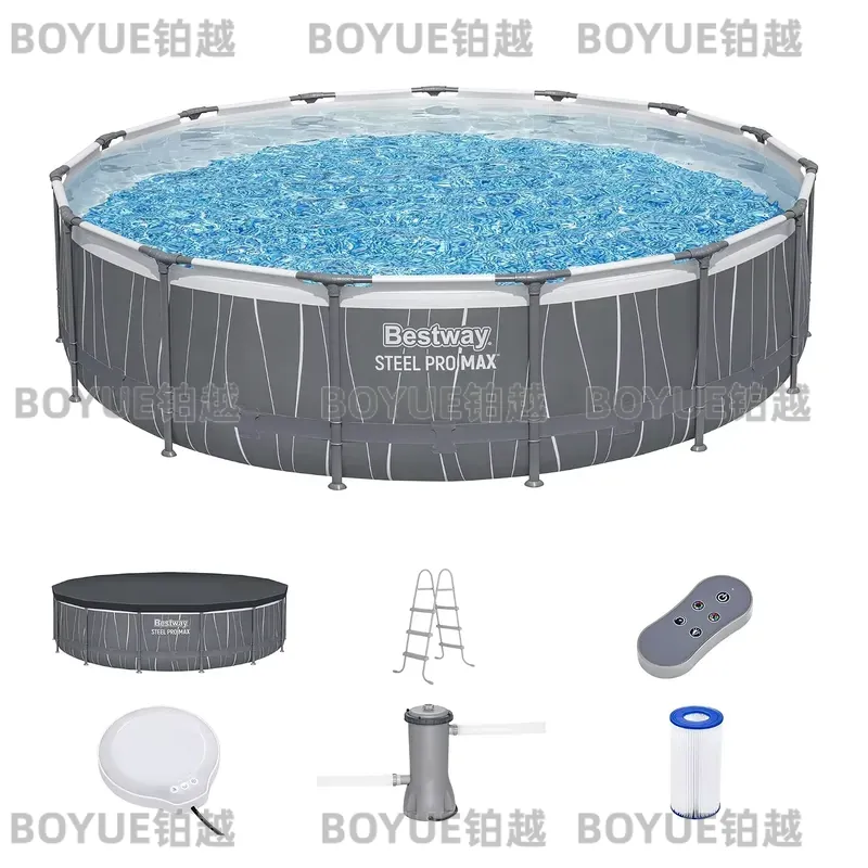 Round Steel Frame Above Ground - огляд і ціна Outdoor Lighting Around Pool