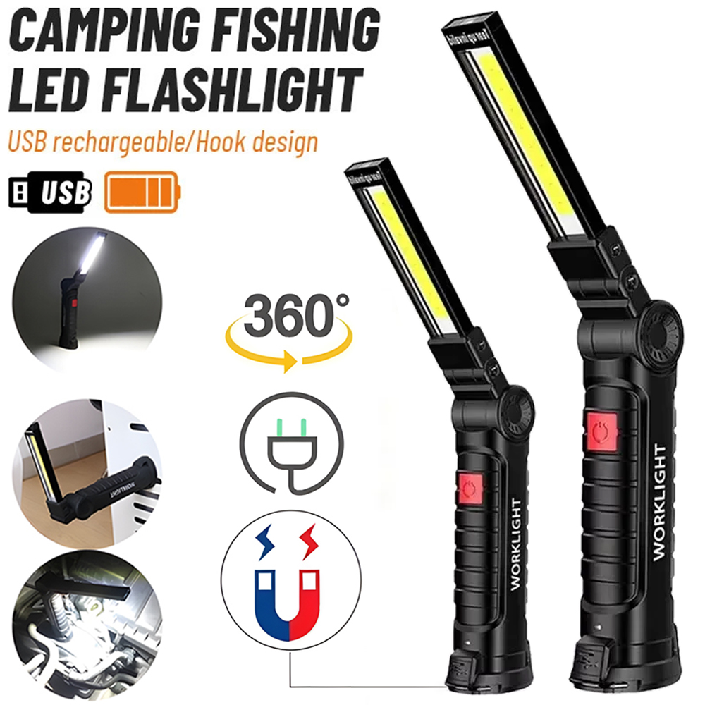LED COB Flashlight USB Recharg - огляд і ціна Zinc Outdoor Lighting