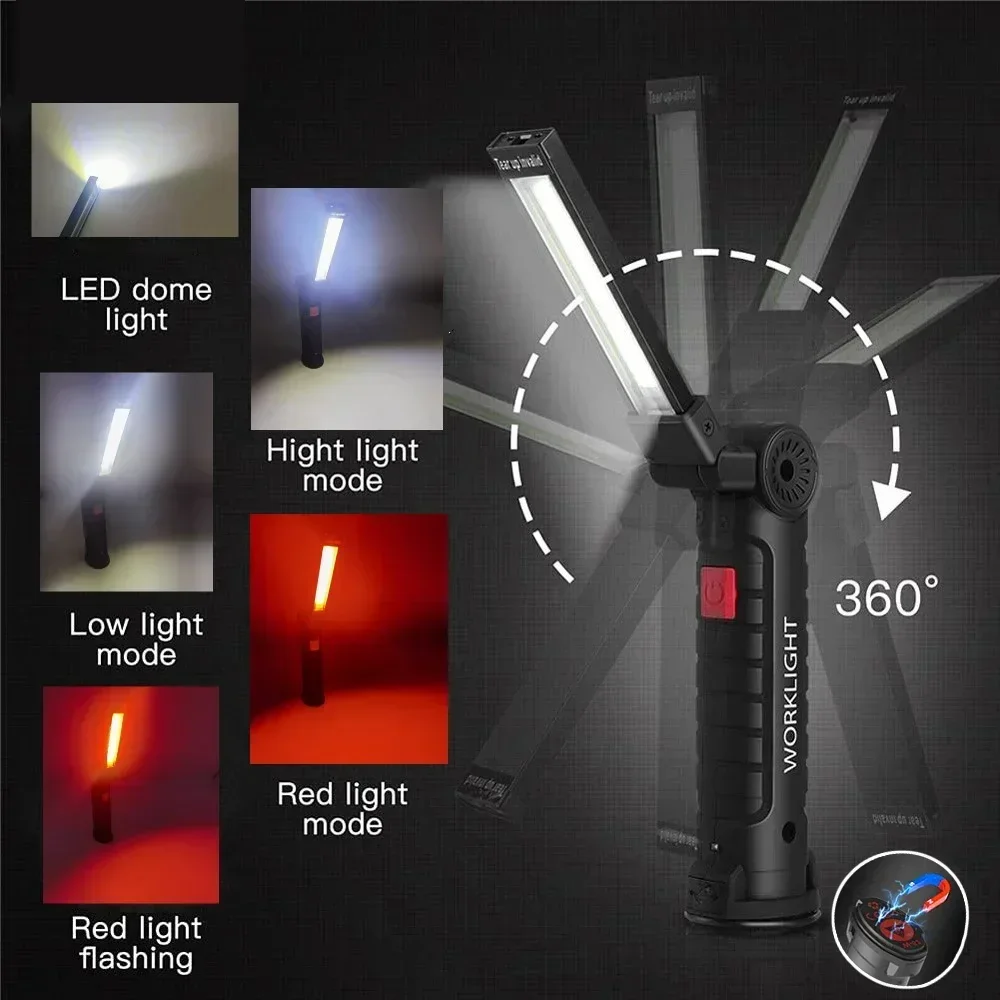 LED COB Flashlight USB Recharg - огляд і ціна Zinc Outdoor Lighting