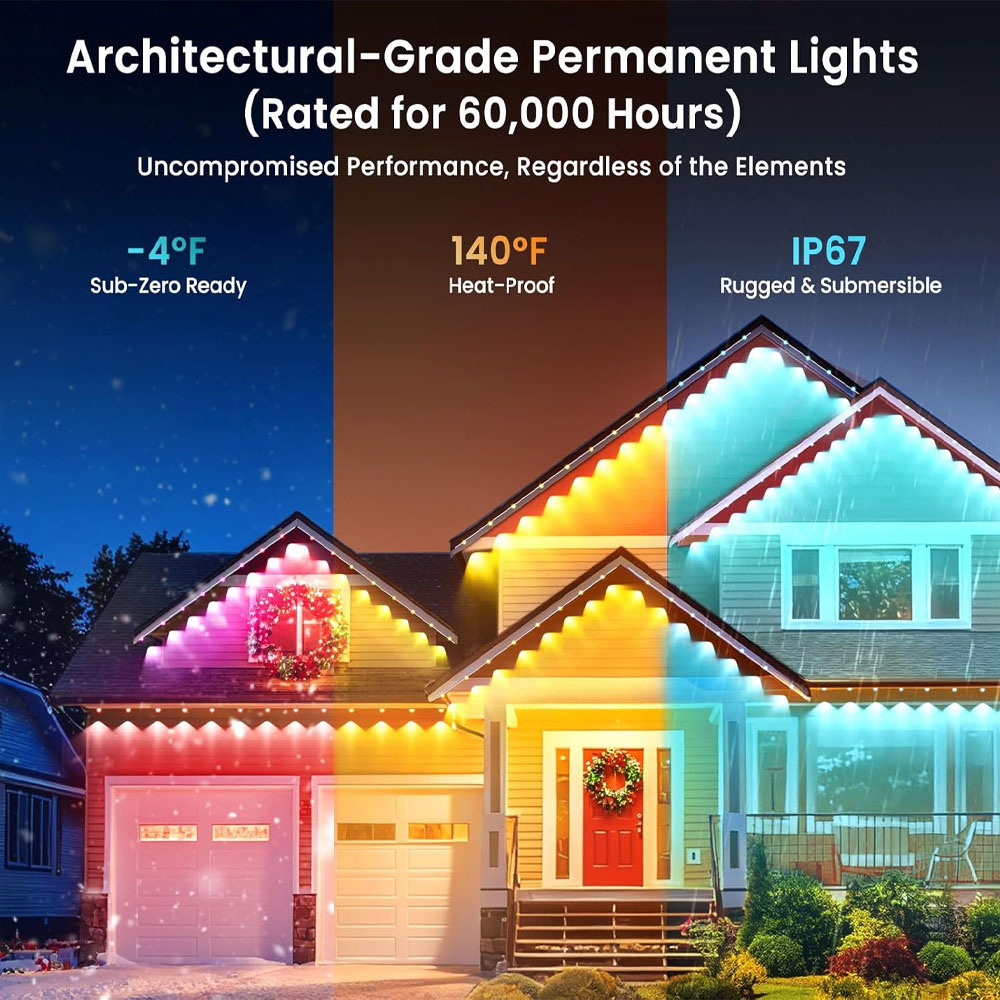 Permanent Outdoor Eaves Lights - огляд і ціна Outdoor Lighting Permanent