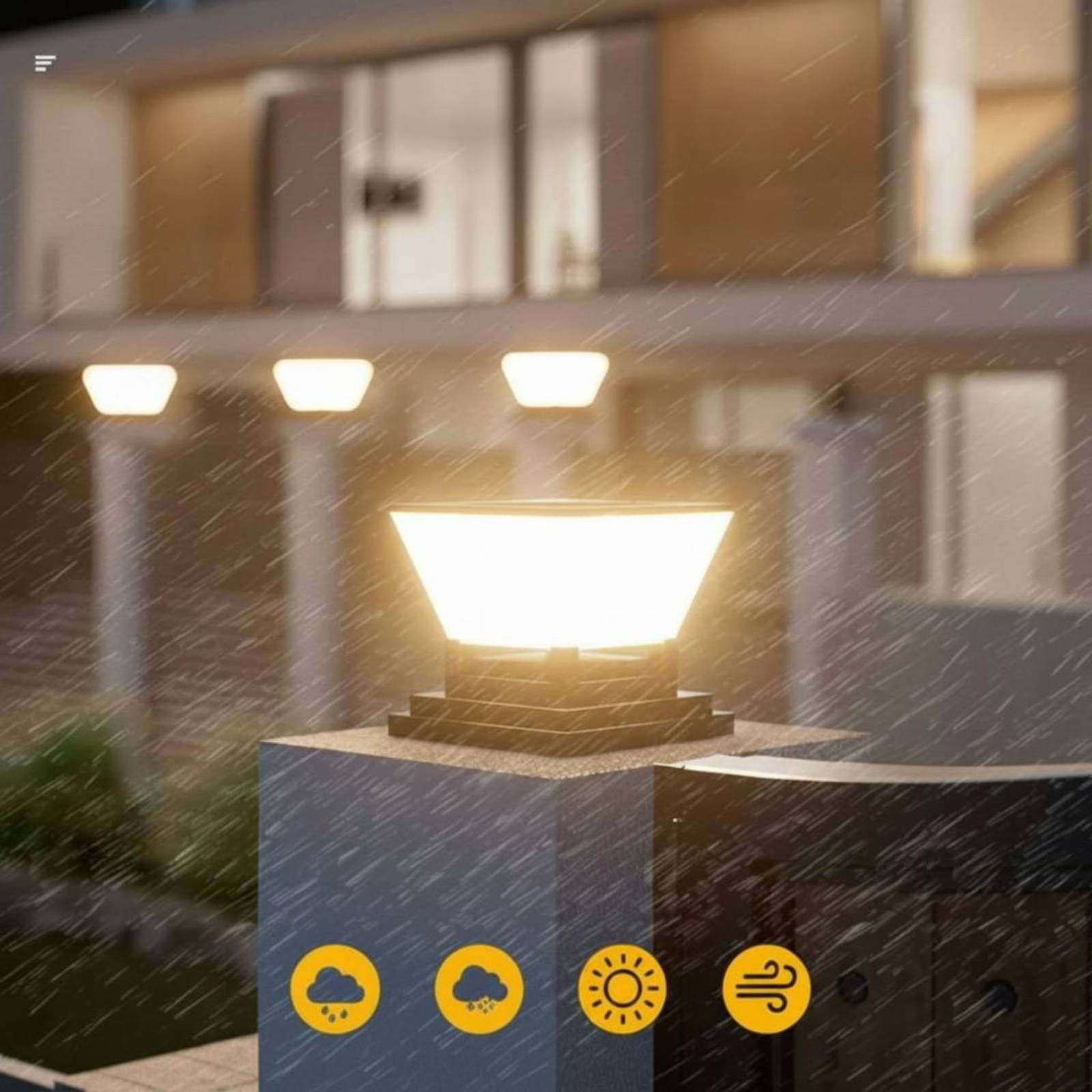 Solar Post Light Water Resista - огляд і ціна Post Cap Light